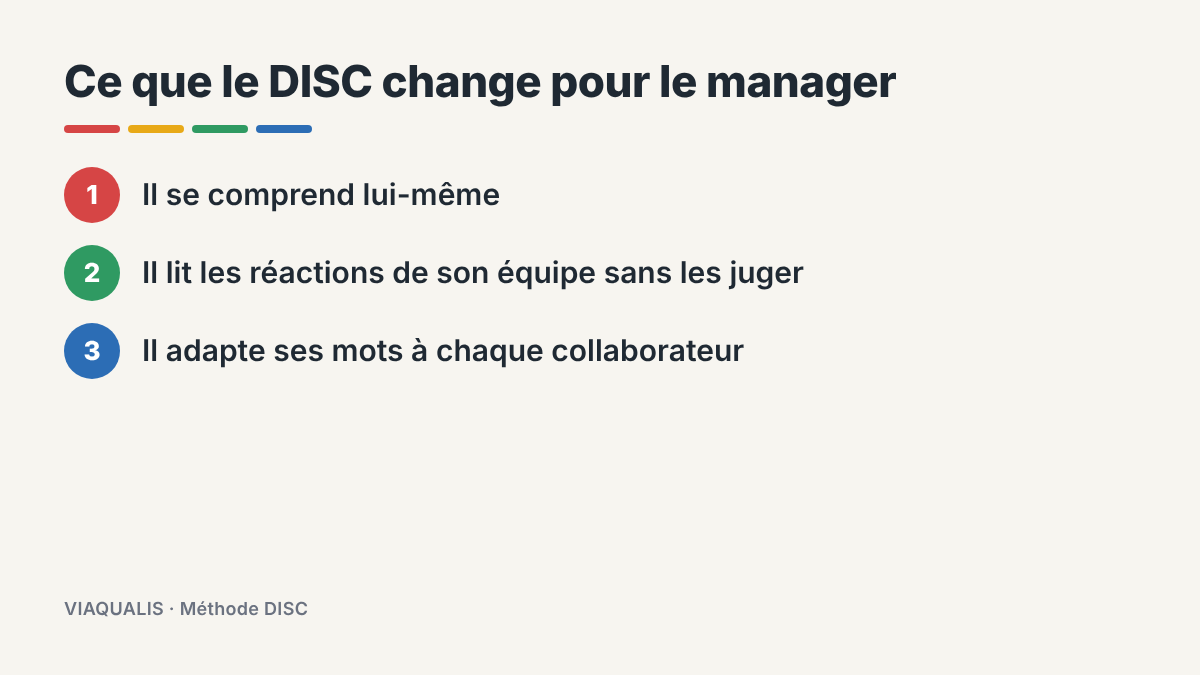 Les trois apports de la méthode DISC pour un manager